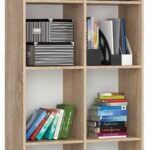 REGAŁ BIUROWY R 80 cm CLP 8 PÓŁEK DĄB SONOMA