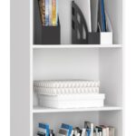 REGAŁ R 60 cm CLP 1 SZUFLADA 4 PÓŁKI BIAŁY / METALIK POŁYSK