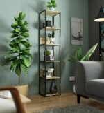 REGAŁ INDUSTRIALNY 400 CZARNY/DĄB ARTISAN - obrazek 3