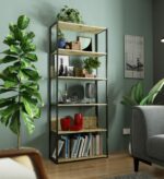 REGAŁ INDUSTRIALNY 800 CZARNY/DĄB ARTISAN - obrazek 3