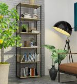 REGAŁ INDUSTRIALNY 600 CZARNY/DĄB ARTISAN - obrazek 3