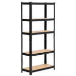 REGAŁ METALOWY 70x30x154 CZARNY - obrazek 2