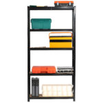 REGAŁ METALOWY 90x30x180 CZARNY - obrazek 3