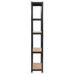 2x Regał metalowy garażowy 90x30x180 czarny - obrazek 3