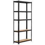 2x Regał metalowy garażowy 90x30x180 czarny - obrazek 4