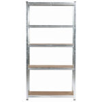 2x REGAŁ METALOWY 90x40x180 SREBRNY - obrazek 2