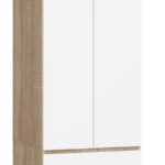 SZAFA STAR S 60 cm 2 DRZWI 2 SZUFLADY PK SONOMA / BIAŁA