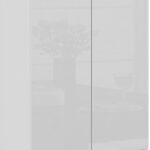 SZAFA STAR S 60 cm 2 DRZWI 2 SZUFLADY PK BIAŁA / BIAŁY POŁYSK