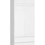 SZAFA Z NADSTAWKĄ S90 2D 2SZ CLP PK BIAŁY POŁYSK