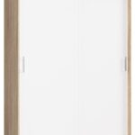 SZAFA PRZESUWNA 150 cm CLP MONO SONOMA/BIAŁA