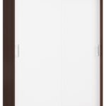 SZAFA PRZESUWNA 150 cm CLP MONO WENGE/BIAŁA