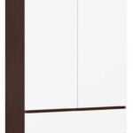 SZAFA S 90 cm 2 DRZWI 2 SZUFLADY PK WENGE / BIAŁA