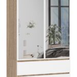 SZAFA S90 2D 2SZ 2 LUSTRO CLP PK SONOMA / BIAŁY