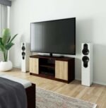 SZAFKA RTV 120 cm 2D 1P WENGE / SONOMA - obrazek 2