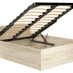Łóżko 120x200 CLP ze stelażem podnoszonym Dąb Sonoma