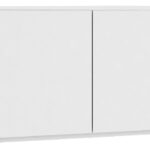 NADSTAWKA NA SZAFĘ S 90 cm BIAŁA 2 DRZWI