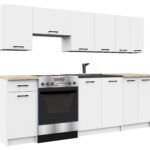 MEBLE KUCHENNE ZESTAW OLIWIA 2.4M BIAŁY