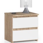 KOMODA CL2 2SZ CLP PK DĄB SONOMA / BIAŁY