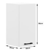 MEBLE KUCHENNE ZESTAW OLIWIA 2.4M BIAŁY - obrazek 4