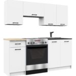 MEBLE KUCHENNE ZESTAW OLIWIA 1.8M BIAŁY
