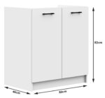 MEBLE KUCHENNE ZESTAW OLIWIA 1.8M BIAŁY - obrazek 2