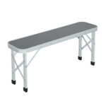 Zestaw turystyczny ROI stół + 2 ławki Szary - obrazek 2