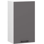 Szafka OLIWIA W40 H720 BIAŁA / GRAFIT SZARY