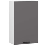 Szafka OLIWIA W50 H720 BIAŁA / GRAFIT SZARY