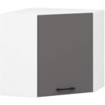Szafka OLIWIA W60/60N H580 BIAŁA / GRAFIT SZARY