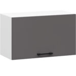 Szafka OLIWIA W60OK BIAŁA / GRAFIT SZARY