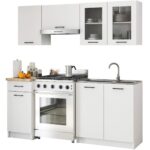 Zestaw szafek kuchennych z witryną OLIWIA 1.8m