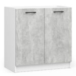 Zestaw szafek kuchennych z witryną OLIWIA 1.8m beton - obrazek 4