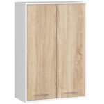 SZAFKA WISZĄCA FIN H934 W64 2D BIAŁA/DĄB SONOMA