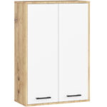 SZAFKA WISZĄCA FIN H934 W64 2D DĄB ARTISAN/BIAŁA