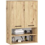 SZAFKA WISZĄCA FIN H934 W64 2D 1P DĄB ARTISAN