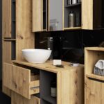 SZAFKA ŁAZIENKOWA WISZĄCA VAMI W35 1D 1W DĄB ARTISAN / GRAFIT SZARY - obrazek 3