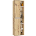 SZAFKA ŁAZIENKOWA WISZĄCA VAMI W50 2D 6P DĄB ARTISAN / KASZMIR