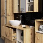 SZAFKA ŁAZIENKOWA WISZĄCA VAMI W50 2D 6P DĄB ARTISAN / KASZMIR - obrazek 2