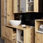 SZAFKA ŁAZIENKOWA WISZĄCA VAMI W90 2D 3P LO DĄB ARTISAN / KASZMIR - obrazek 2