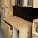 SZAFKA ŁAZIENKOWA POD UMYWALKĘ Z OTWORAMI VAMI W90 UM 2SZ 2P DĄB ARTISAN / KASZMIR - obrazek 3