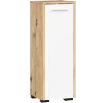 SZAFKA STOJĄCA ŁAZIENKA FIN S30 1D DĄB ARTISAN / BIAŁA