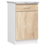 ZESTAW KUCHENNY LIMA Z WITRYNĄ 1.8M H720 BIAŁY / DĄB SONOMA - obrazek 2