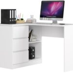 BIURKO NAROŻNE B16 CLP PK LEWE BIAŁY