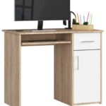 BIURKO PIN PK DĄB SONOMA / BIAŁY