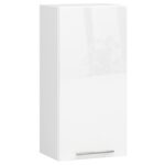 WISZĄCA SZAFKA KUCHENNA OLIWIA W 40cm BIAŁA-BIAŁY POŁYSK H720