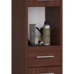 SŁUPEK REGAŁ ŁAZIENKOWY FIN 2D 1SZ 1W PK WENGE