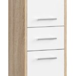 SZAFKA ŁAZIENKA FIN SŁUPEK 30 2D 1SZ 85cm PK DĄB SONOMA / BIAŁY