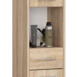 REGAŁ ŁAZIENKA FIN SŁUPEK 30 2D 1SZ 1W 140cm PK SONOMA