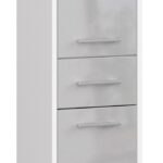 SZAFKA ŁAZIENKA FIN SŁUPEK 30 2D 1SZ 85cm METALIK POŁYSK