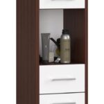 REGAŁ ŁAZIENKA FIN SŁUPEK 30 2D 1SZ 1W 140cm PK VENGE / BIAŁY